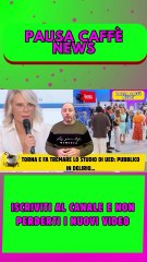 Torna e fa tremare lo studio di UeD pubblico in delirio..