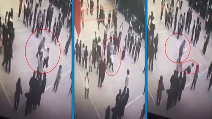 Okuldaki kutlamada öğrenciyi döven öğretmene 5 bin TL ceza; darp kamerada