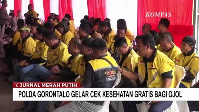 Polda Gorontalo Gelar Pemeriksaan Kesehatan Gratis Untuk Pengemudi Ojol