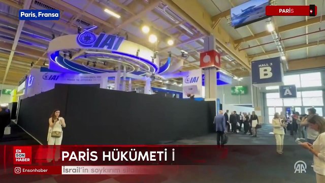 Paris Havacılık Fuarı'nda İsrail’in soykırım silahlarını sergilemesine izin verilmedi
