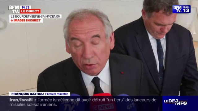 Israël exclu du Salon du Bourget: L'exposition d'armement de guerre offensif n'était pas possible , explique François Bayrou