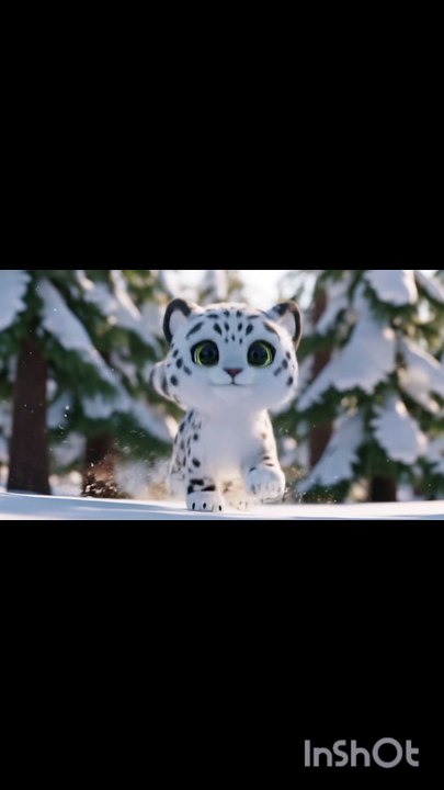 beautiful Cat Enjoy The Snow
