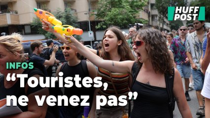 Les Espagnols sortent les pistolets à eau pour protester contre le tourisme de masse