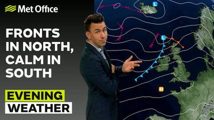 Met Office Evening Weather Forecast 16/06/25 – Windy and wet north, calmer south