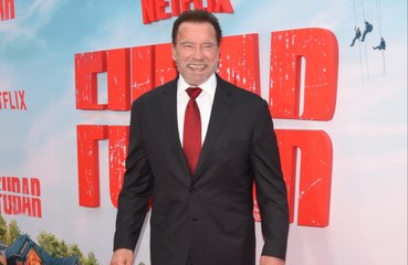 Arnold Schwarzenegger felice della sua enorme celebrità