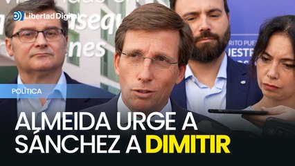 Almeida acusa a Sánchez de alargar la agonía y le exige elecciones