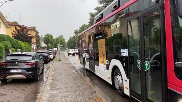 Maltempo a Reggio Emilia: Statale 63 bloccata da un albero caduto in zona Belvedere