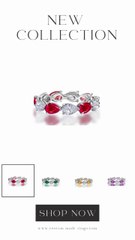 84 custom made unique stackable alternating pear sapphire and diamond eternity ring