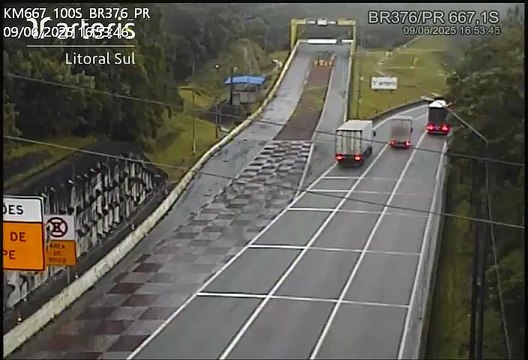 VÍDEO: Caminhão sem freios faz manobra e quase chega ao fim da área de escape na BR-376