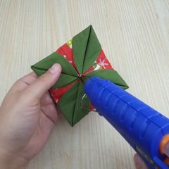 Handmade Fabric Christmas Tree Ornament