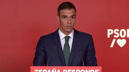 Pedro Sánchez: "Si Feijóo y Abascal quieren gobernar, que presenten una moción de censura"