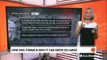 How hail can forms and why it can grow so large