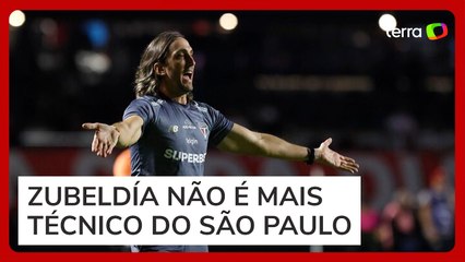 São Paulo anuncia saída de Luís Zubeldía ‘em comum acordo e de forma amigável’