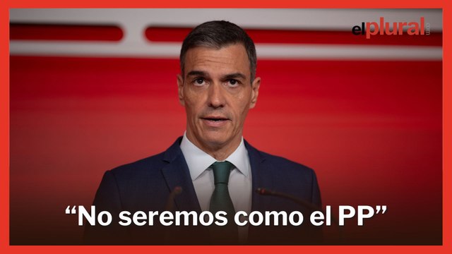 Sánchez asegura que el PSOE no tapará la corrupción: No seremos como el PP ni como VOX