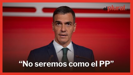 Sánchez asegura que el PSOE no tapará la corrupción: "No seremos como el PP ni como VOX"