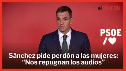 Sánchez se dirige a las mujeres tras los audios de Cerdán y Ábalos: "Nos repugnan los mensajes"