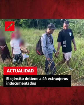 El ejército detiene a 44 extranjeros indocumentados