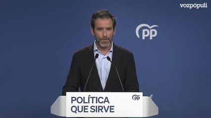 El PP reclama elecciones anticipadas: “La única manera de pedir perdón es dar la palabra a los españoles"
