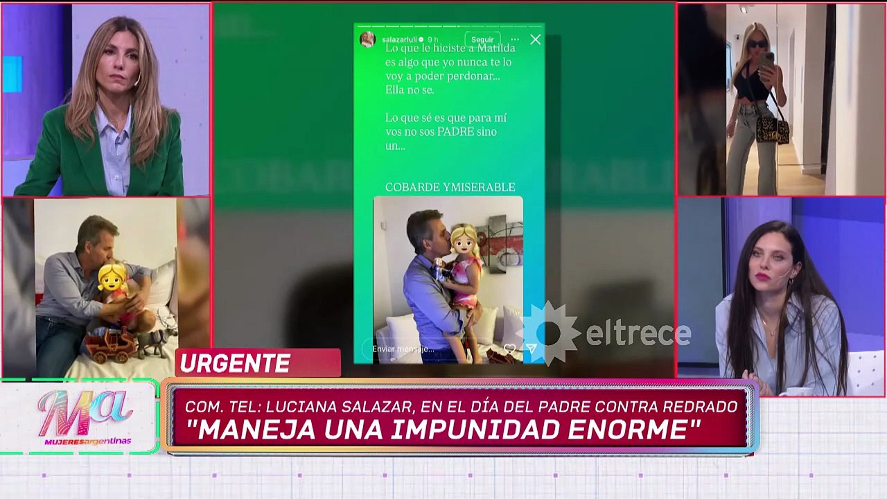 Luciana Salazar atacó a Martín Redrado en el Día del Padre con fuertes pruebas