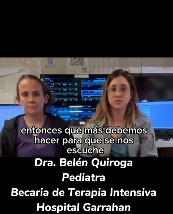 Verónica Cohen y otros médicos del Hospital Garrahan hablan de la crisis que sufren