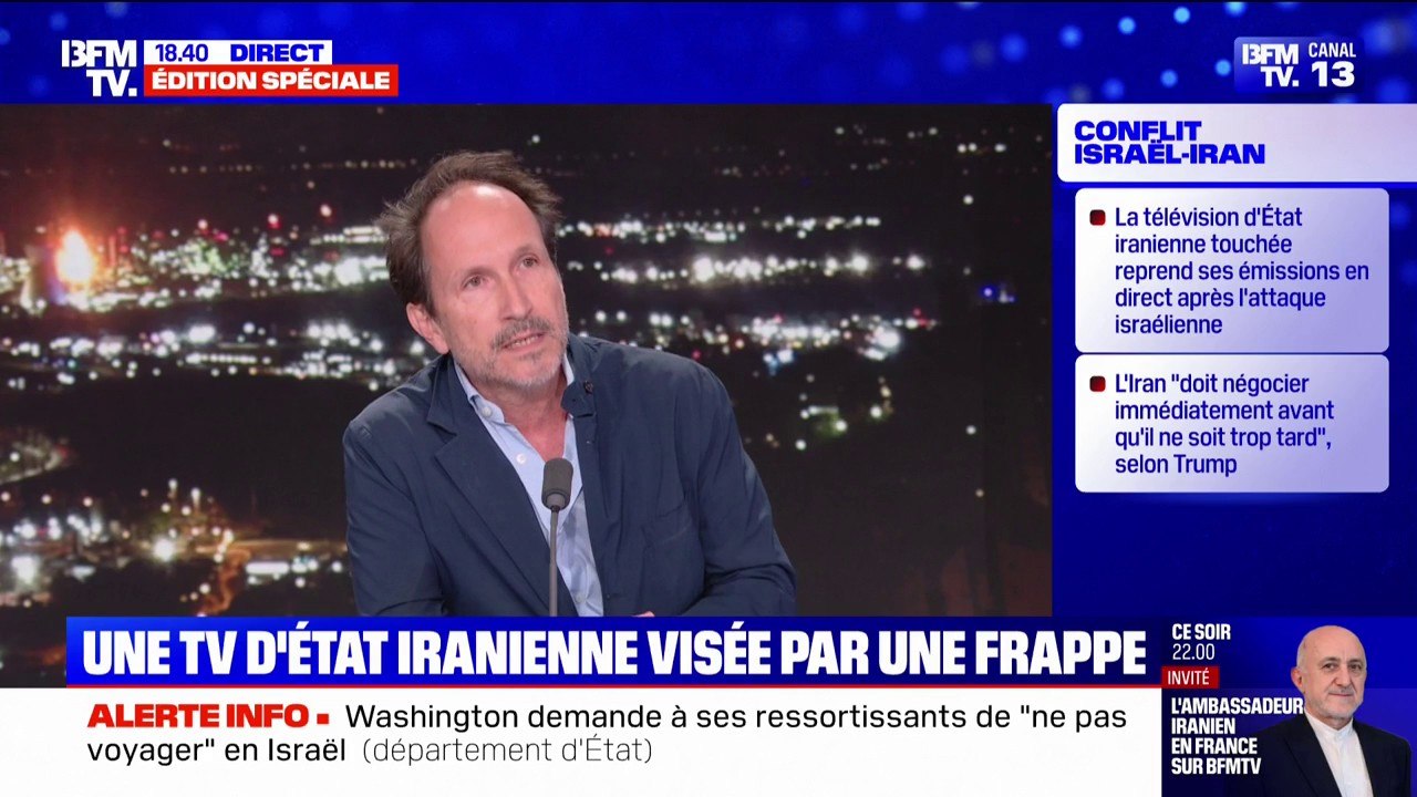 Conflit Iran-Israël: "C’est la riposte du 7 octobre qui continue", affirme Stéphane Simon, journaliste et co-auteur de "7 octobre : la riposte – Israël-Iran, la guerre secrète" (Fayard)