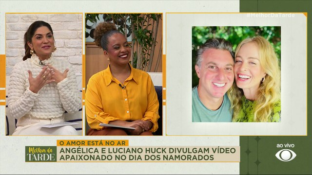 Angélica e Luciano Huck divulgam vídeo apaixonados no Dia dos Namorados; assista | Melhor da Tarde