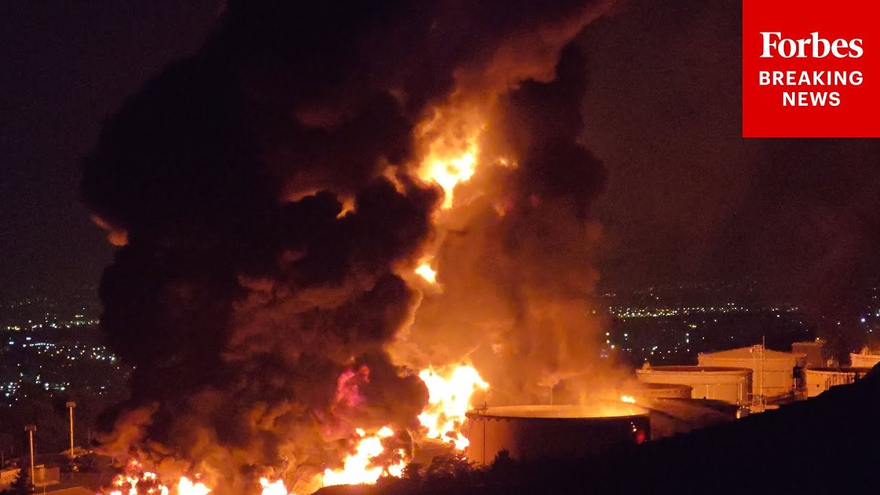 Shahran Oil Depot In Tehran, Iran, Is Hit By Israeli Strikes