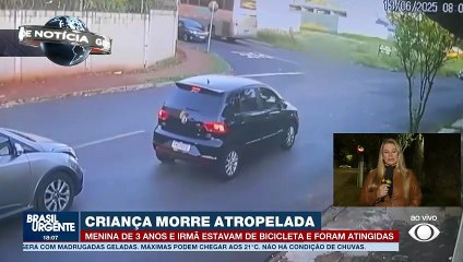 Ônibus atropela irmãs que andavam de bicicleta no interior de SP