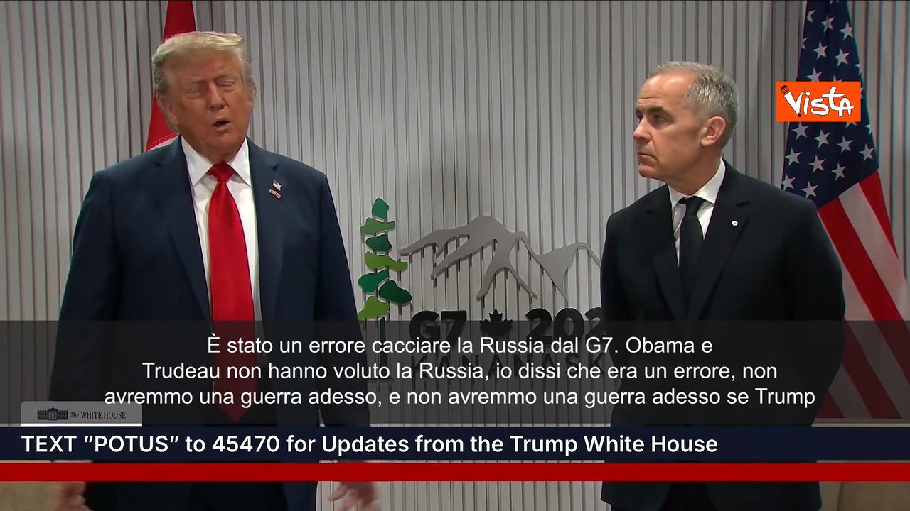 Trump: "Un errore cacciare la Russia dal G7, non avremmo la guerra in Ucraina adesso" - SOTTOTITOLI