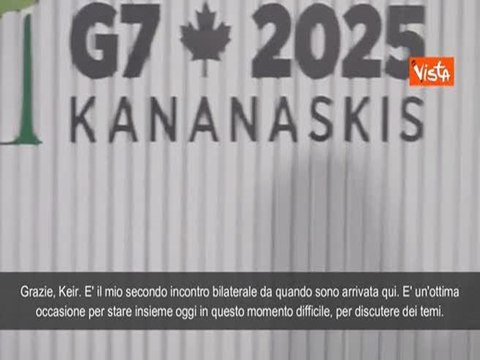 Meloni: Lieta della cooperazione tra Italia e Regno Unito sull'immigrazione