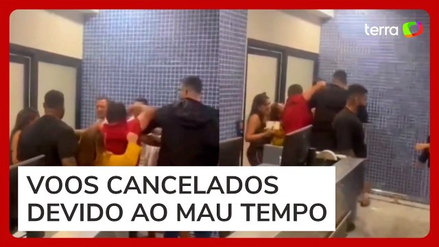 Passageiros se agridem no Aeroporto do Recife após voos para Noronha serem cancelados