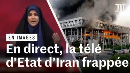 Israël-Iran : la télévision d'Etat touchée en plein direct