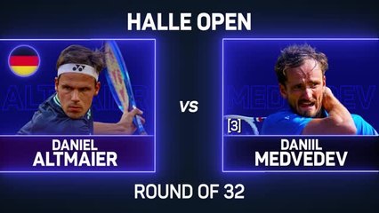 Medvedev cruises into Halle's last 16