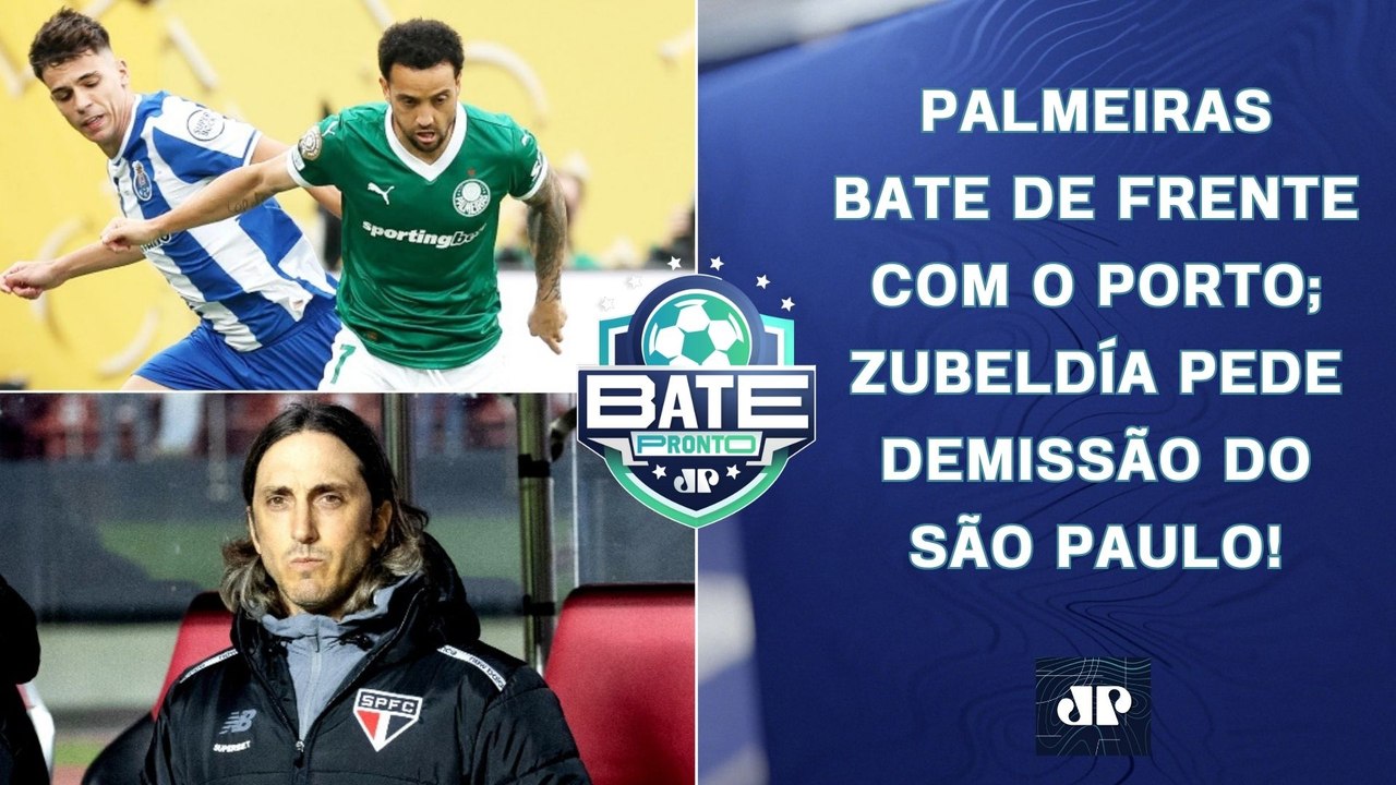 Palmeiras EMPATA com Porto; Zubeldía PEDE DEMISSÃO; Flamengo ESTREIA HOJE no Mundial! | BATE-PRONTO