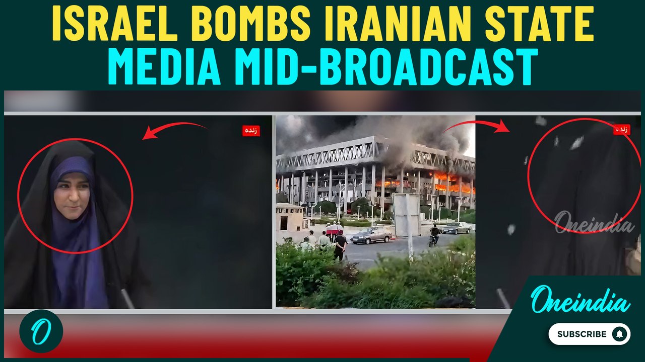 BREAKING: Israel Strikes Iranian State Media Building During Live Broadcast | Explosion ROCK IRIB