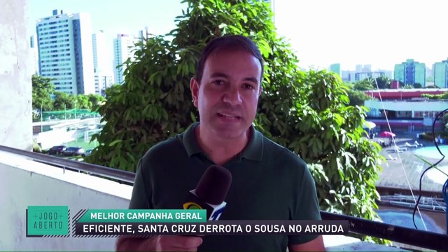 Eficiente, Santa Cruz derrota o Sousa no Arruda
