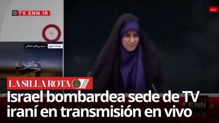 Israel atacó la televisora estatal iraní en plena emisión