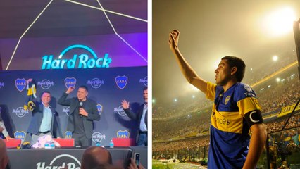 Riquelme y el emotivo momento junto a la afición de Boca Juniors cantando juntos