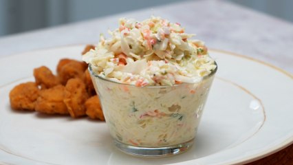 Ensalada de col con surimi del KFC