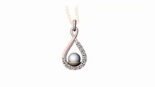 Pendant, Radiant Pearl & Diamond Centerpiece Pendant #theTRANSCENDENT