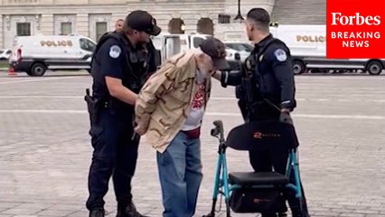 Footage Shows Police Arresting Elderly Protester In D.C. Ahead of Trump's Military Parade