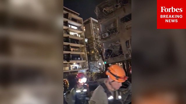 Emergency Personnel On The Scene After Iranian Missiles Strike Ramat Gan, Israel