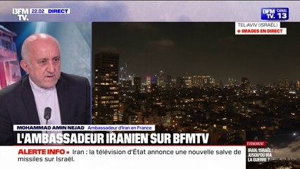 Conflit entre Israël et l'Iran: "On espère que la communauté internationale pourra y mettre fin", annonce l'ambassadeur d'Iran en France