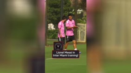 Messi trains with Inter Miami