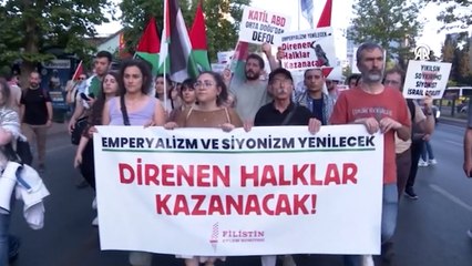 İsrail’in İran’a yönelik saldırıları İstanbul’da protesto edildi