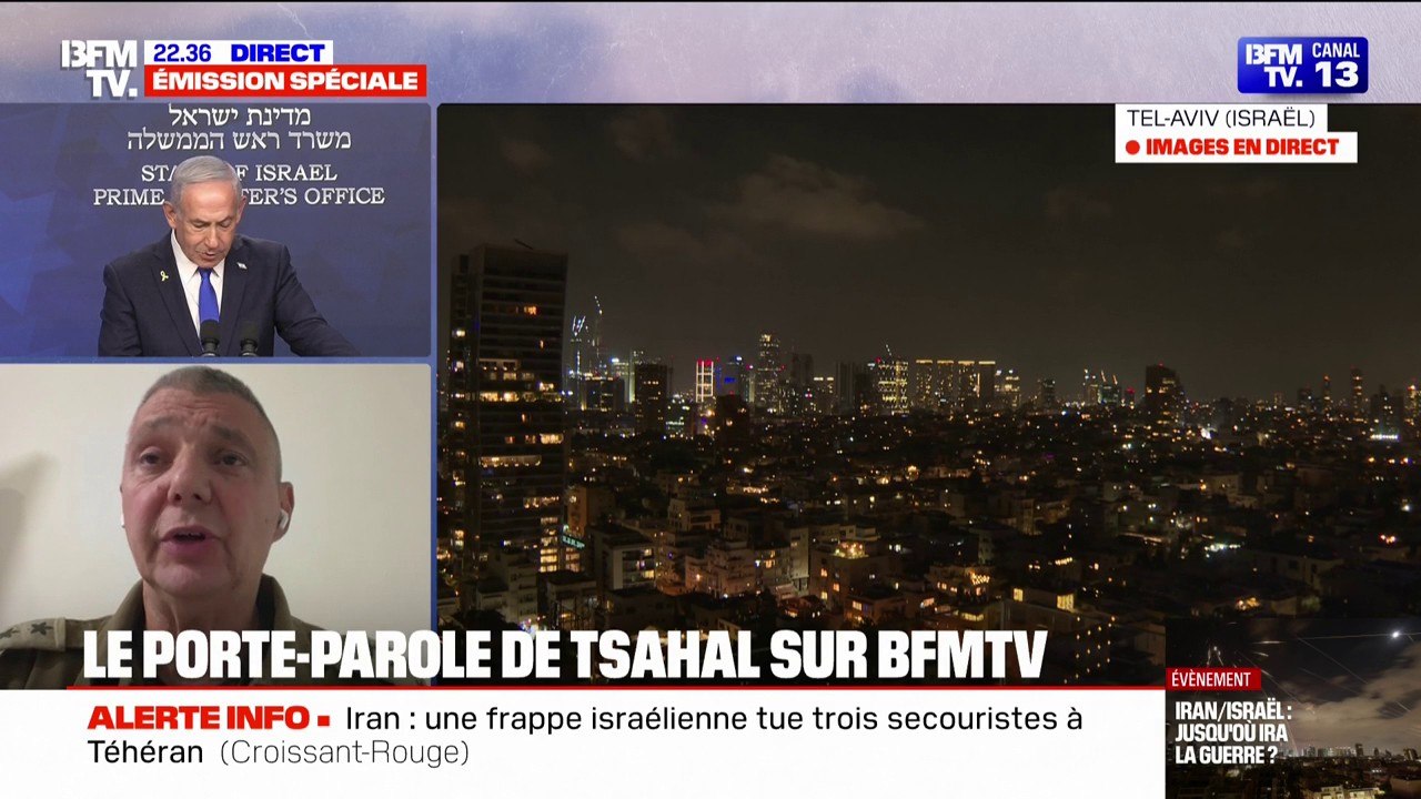 "L’Iran a la volonté de menacer Israël, voire d’utiliser la bombe atomique", affirme le porte-parole de l’armée israélienne