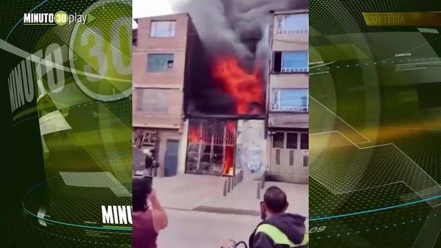¡Qué susto! Bomberos controlaron incendio estructural en Patio Bonito, Bogotá