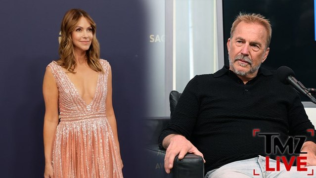 Kevin Costner, Christine Baumgartner Keep Their Distance At Son's Graduation | TMZ Live