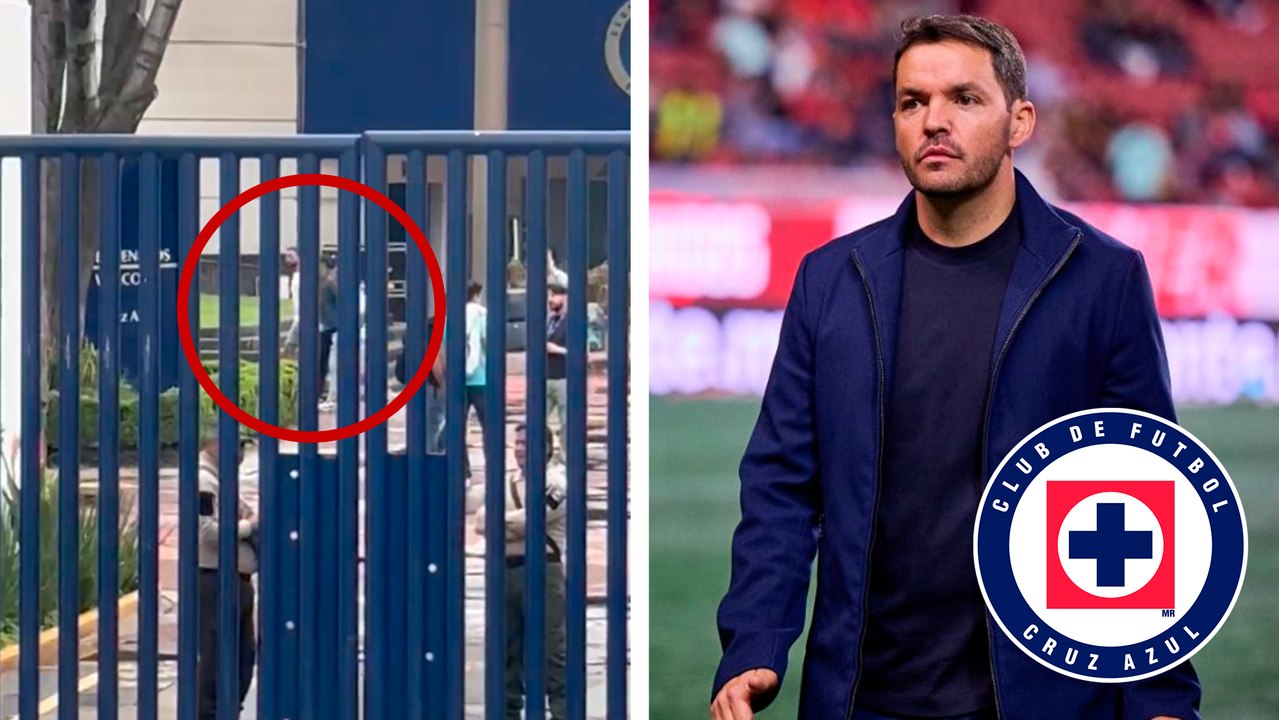 Nicolás Larcamón es captado en instalaciones de Cruz Azul en La Noria como nuevo DT