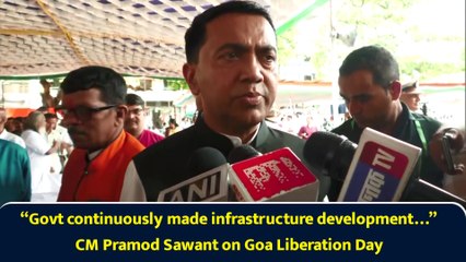 “Govt continuously made infrastructure development…” CM Pramod Sawant on Goa Liberation Day